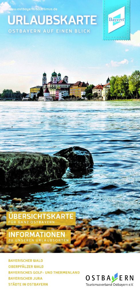 Urlaubskarte - Ostbayern auf einen Blick. Foto: Tourismusverband Ostbayern e.V.