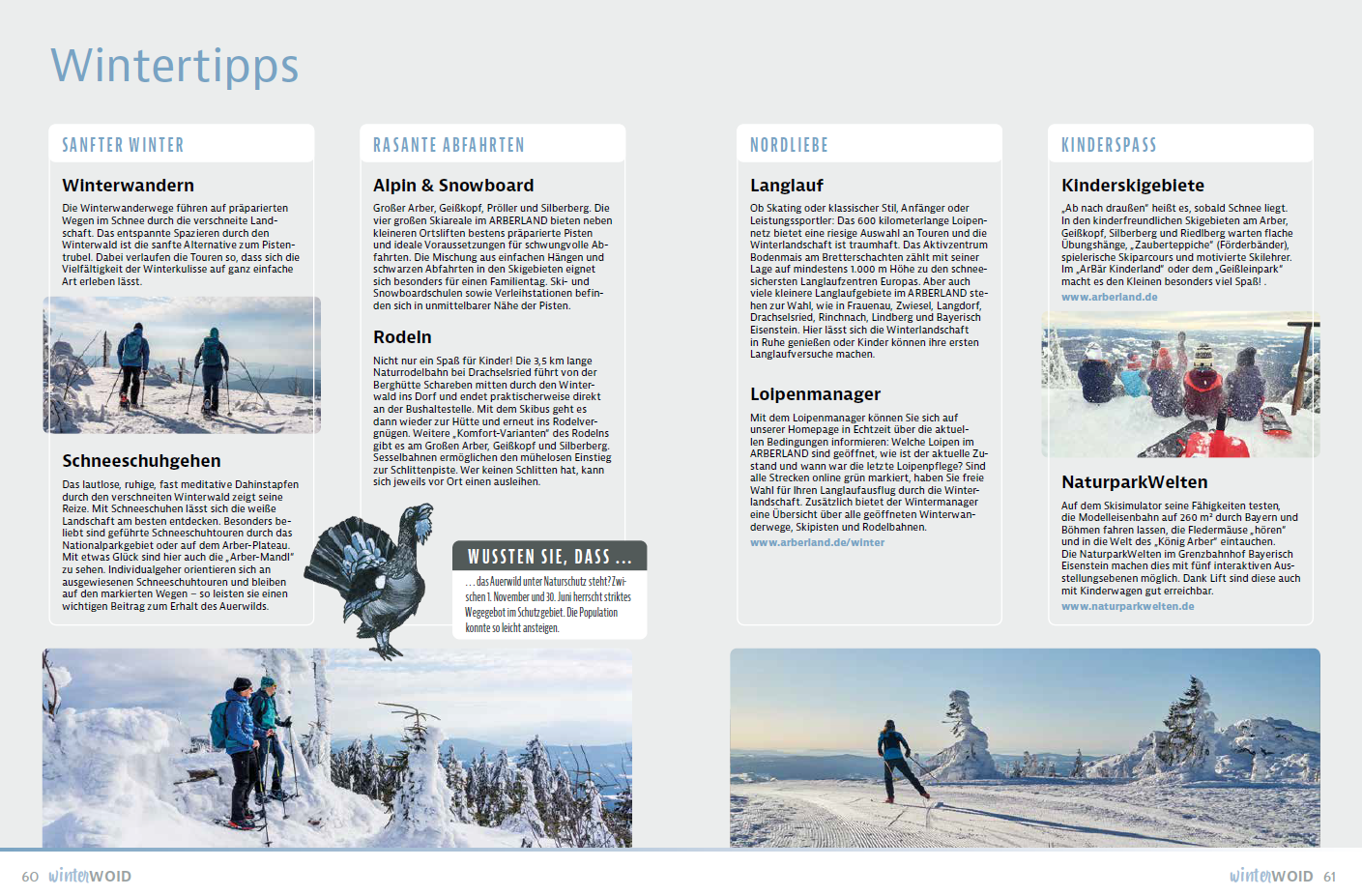 Wintertipps - ARBERLAND Image. Foto: Tourismus- & Freizeitförderung - Landkreis Regen.