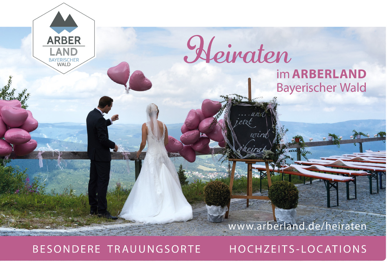 Broschüre - Heiraten im ARBERLAND BAYERISCHER WALD. Foto: ARBERLAND REGio GmbH.