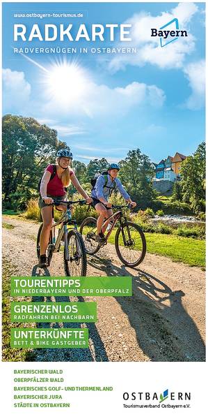 Radkarte: Radvergnügen in Ostbayern. Foto: Tourismusverband Ostbayern e.V.