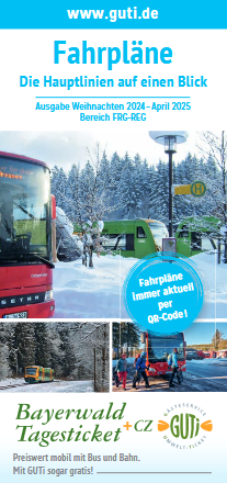 Bayerwald-Ticket Fahrpläne. Foto: Landratsamt Regen GUTi-Koordinierungsstelle.