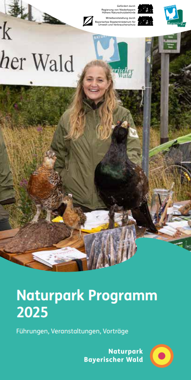 Jahresprogramm Naturpark Bayerischer Wald 2025. Foto: Naturpark Bayerischer Wald. Jahresprogramm Naturpark Bayerischer Wald 2025. Foto: Naturpark Bayerischer Wald.