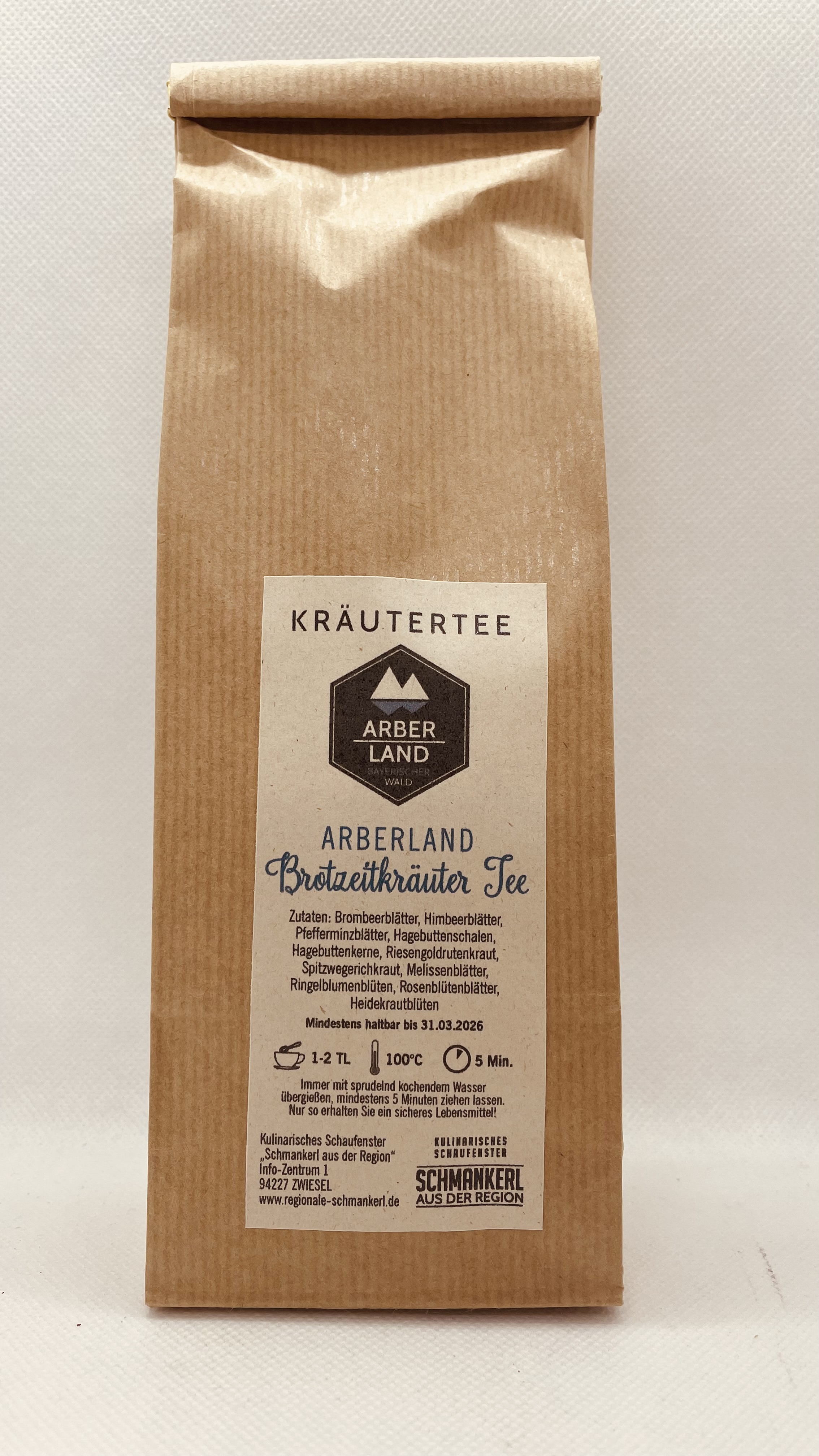 ARBERLAND Brotzeitkräutertee. Foto: ARBERLAND REGio GmbH.