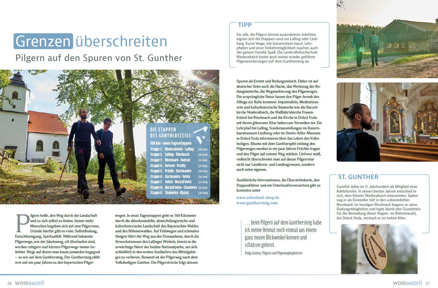 Grenzen überschreiten - ARBERLAND Image. Foto: Tourismus- & Freizeitförderung - Landkreis Regen.