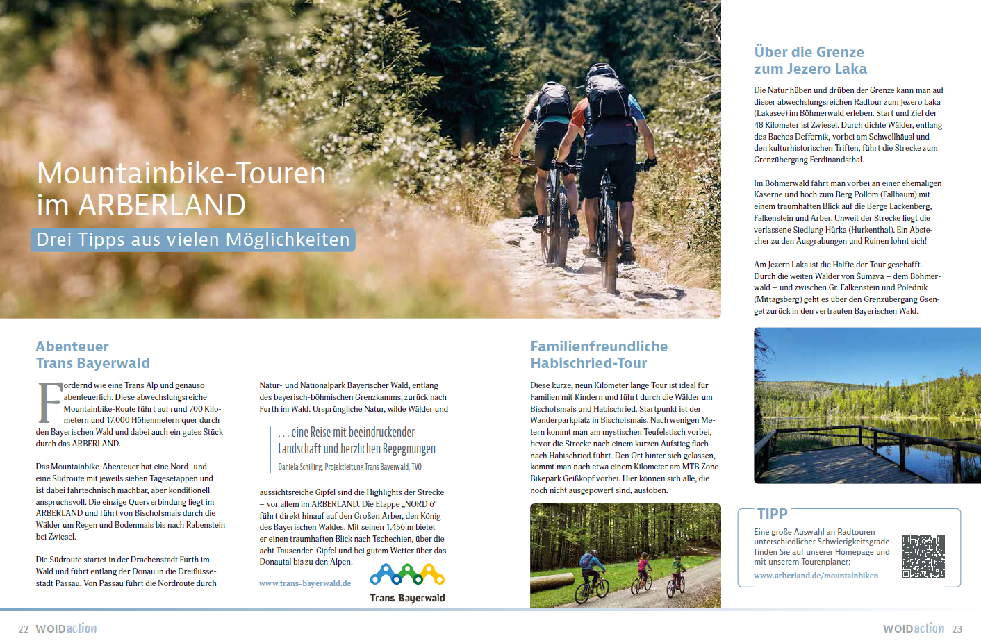 Mountainbike-Touren im ARBERLAND - ARBERLAND Image. Foto: Tourismus- & Freizeitförderung - Landkreis Regen.
