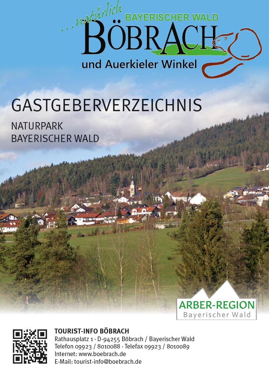 Gastgeberverzeichnis Böbrach. Foto: Tourist-Information Böbrach.