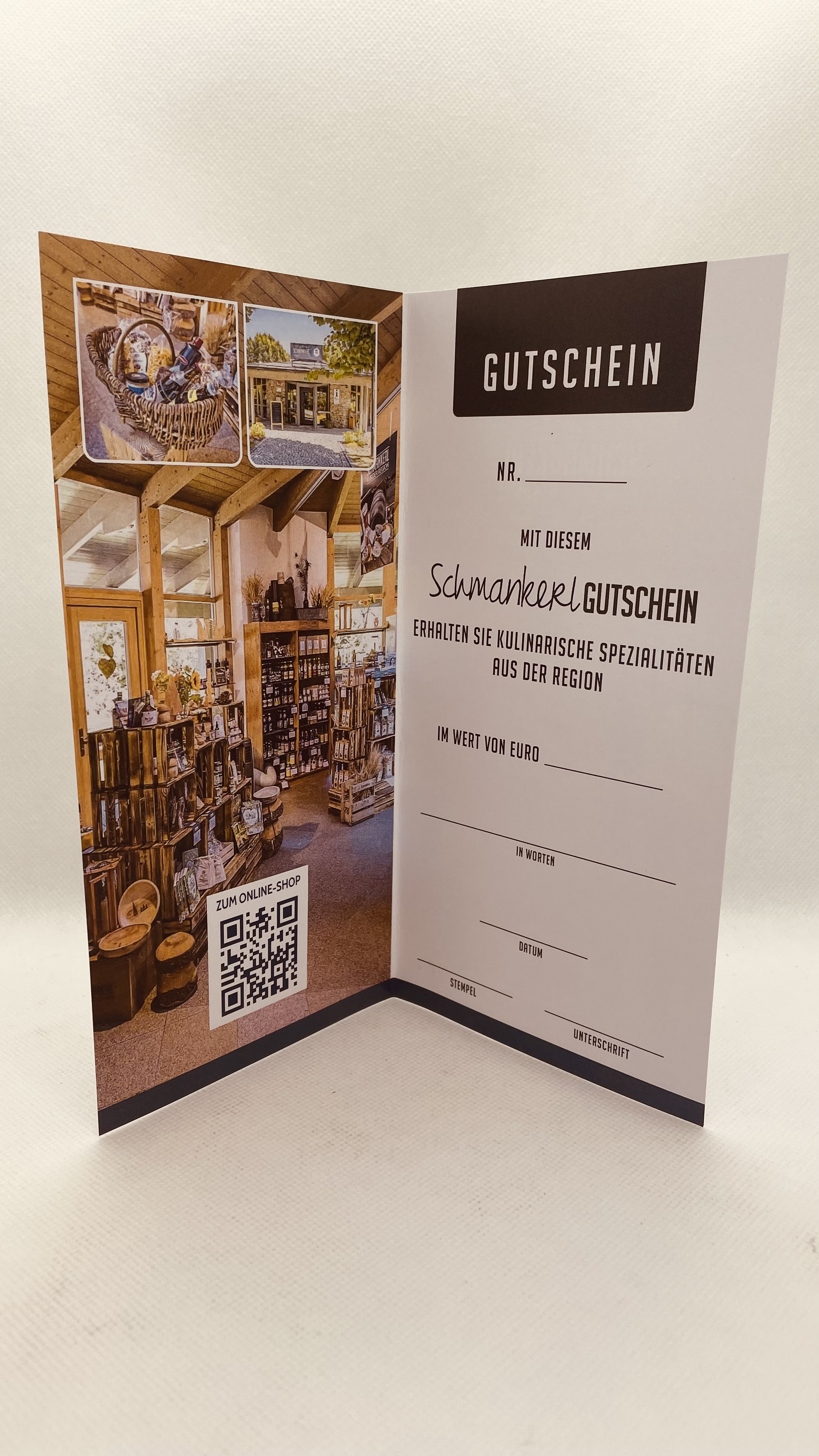 Schmankerl-Gutschein. Foto: Kulinarisches Schaufenster.